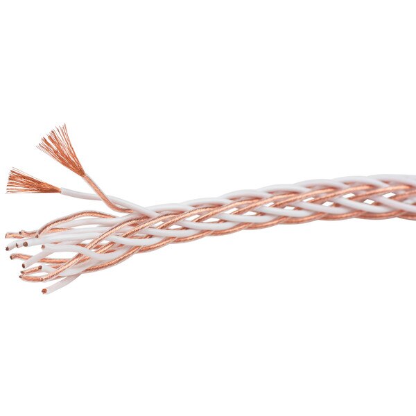 Main product image for Audtek 8TC Pure Copper Audiophile-Grade 16 Core Interlaced Braided OFC Hi-Fi Speaker Wire 11 AWG 50 ft.100-950
